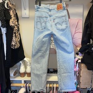 Levi’s high waisted crop flare jeans